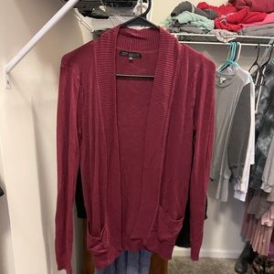 Maroon cardigan